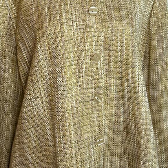 Alfred Dunner Women’s Brown and Tan Woven Jacket, Size 14, Pre-owned - Picture 5 of 6